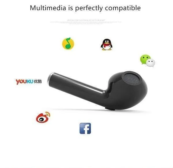 New HBQ-I7 Bluetooth Headset Wireless Sports Stereo Headphone Earphone 5 Colors