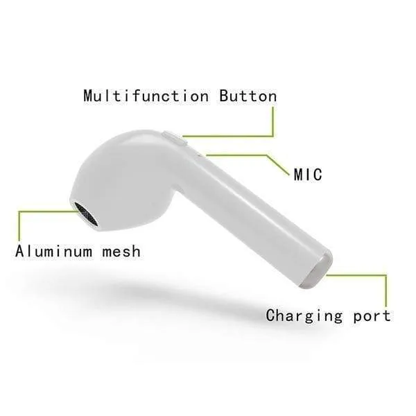 New HBQ-I7 Bluetooth Headset Wireless Sports Stereo Headphone Earphone 5 Colors