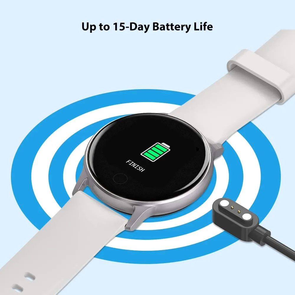 New in boox! UMIDIGI Uwatch 2S Fitness Tracker Heart Rate Monitor, Activity Tracker with 1.3" Touch Screen, 5ATM Waterproof Pedometer Smartwatch Sleep Monitor for iPhone and Android.