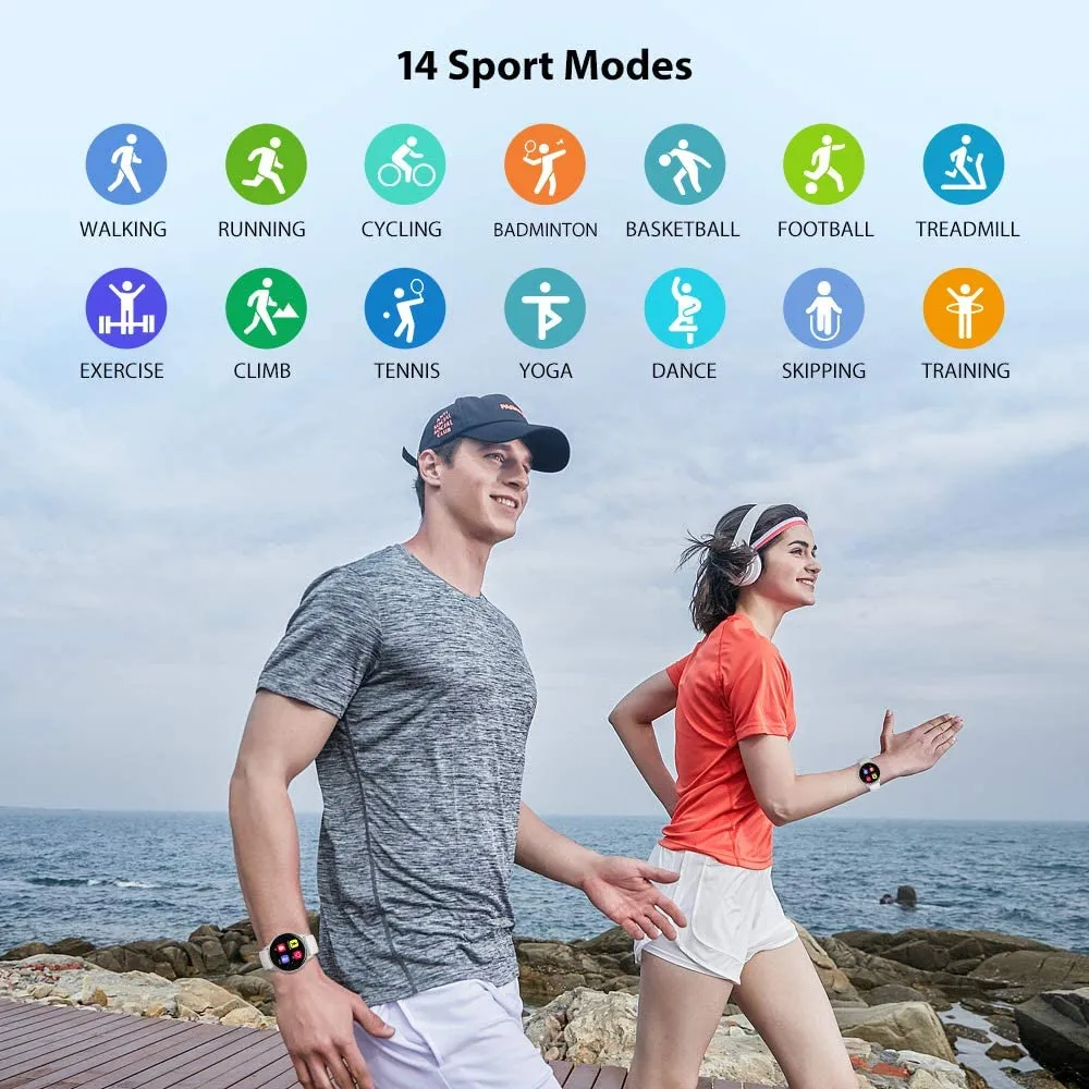 New in boox! UMIDIGI Uwatch 2S Fitness Tracker Heart Rate Monitor, Activity Tracker with 1.3" Touch Screen, 5ATM Waterproof Pedometer Smartwatch Sleep Monitor for iPhone and Android.