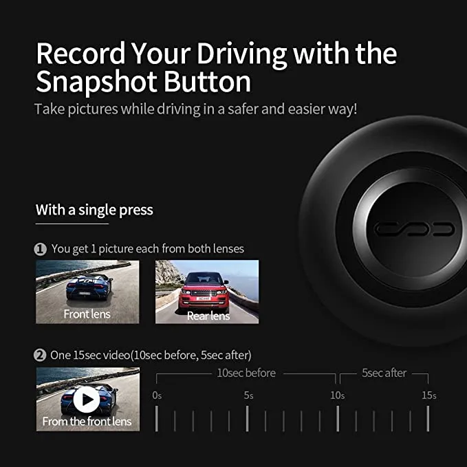New in box! C1 Plus Dash Cam HaloCam WiFi Driving Recorder FHD 1080P Car Cam Dashboard Camera with 170 Degree Wide Angle Sony IMX291 Super Night Vision G-Sensor Loop Recording