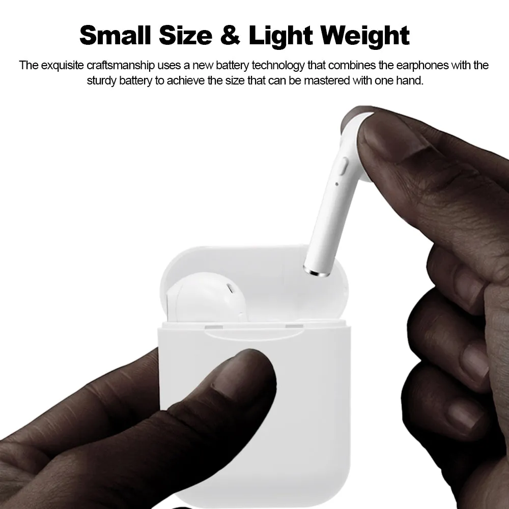 New in box! i11 True Wireless 5.0 Earphones In-ear TWS Headphones with Mic with On-the-go Charging Case Sport Headset Earphones