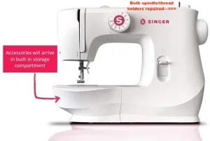 New in box! SINGER | Mechanical MX60 Sewing Machine with 6 Stitches, & Full Metal Frame - Perfect for Beginners - Sewing Made Easy! Note: Spindle Holders were broken from transport but have been repaired!