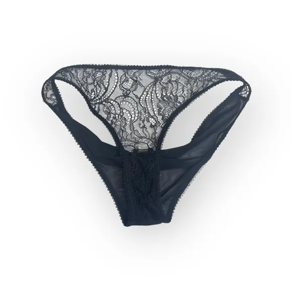 new Kiki de Montparnasse ♕ Lace Bikini Mesh Back Brief Panty ♕ Black ♕ XXS XS S