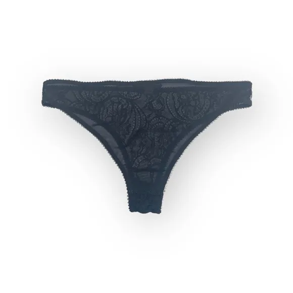 new Kiki de Montparnasse ♕ Lace Bikini Mesh Back Brief Panty ♕ Black ♕ XXS XS S
