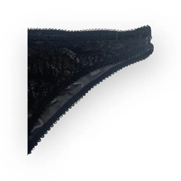 new Kiki de Montparnasse ♕ Lace Bikini Mesh Back Brief Panty ♕ Black ♕ XXS XS S