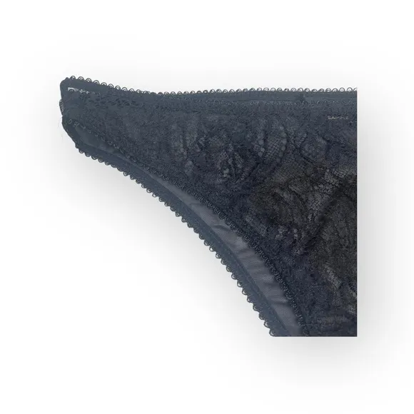 new Kiki de Montparnasse ♕ Lace Bikini Mesh Back Brief Panty ♕ Black ♕ XXS XS S