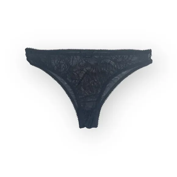 new Kiki de Montparnasse ♕ Lace Bikini Mesh Back Brief Panty ♕ Black ♕ XXS XS S