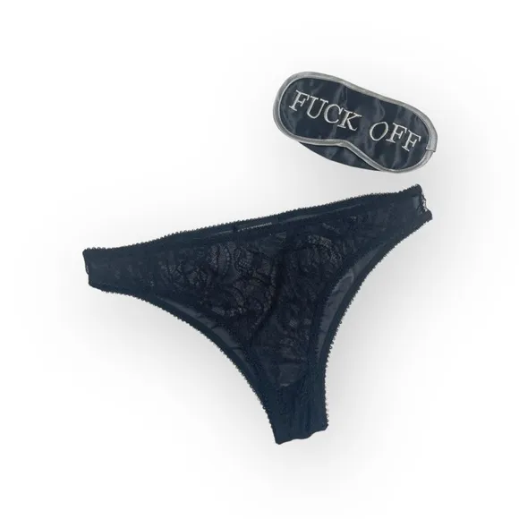 new Kiki de Montparnasse ♕ Lace Bikini Mesh Back Brief Panty ♕ Black ♕ XXS XS S