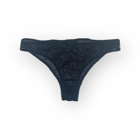 new Kiki de Montparnasse ♕ Lace Bikini Mesh Back Brief Panty ♕ Black ♕ XXS XS S