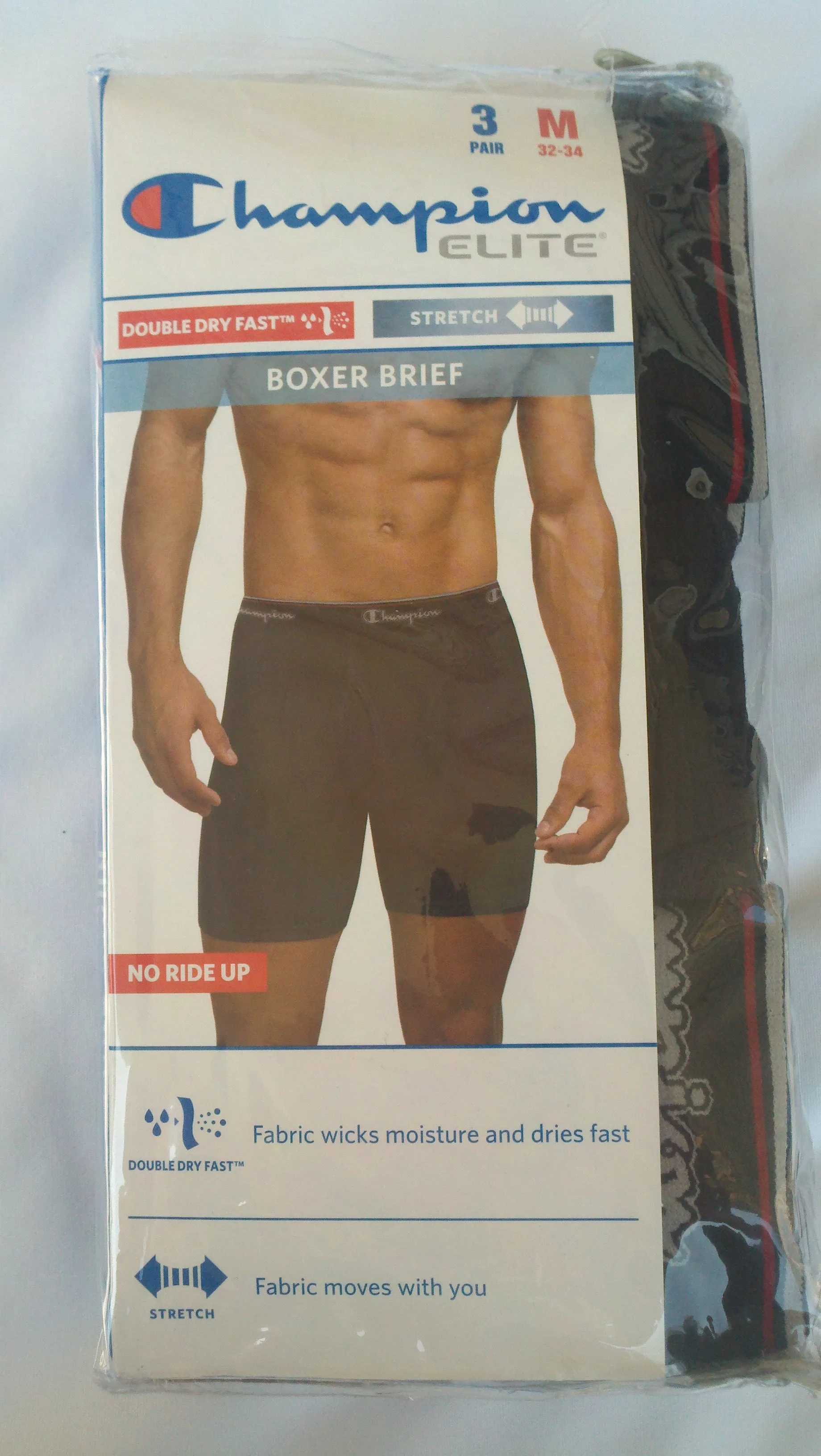 New Mens Champion Elite Smart Temp Boxer Briefs 3 Pair ALL SIZES/COLOR SMARTTEMP