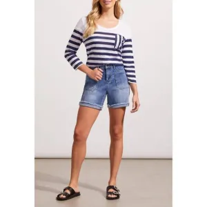 NEW TRIBAL audrey shorts w/ patch pocket in dk vintage