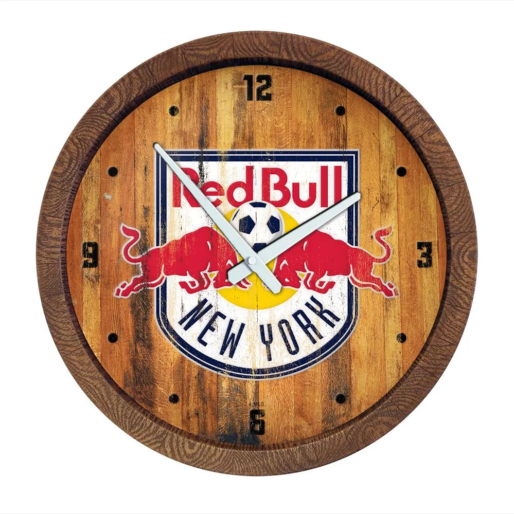 New York Red Bulls: Weathered "Faux" Barrel Top Clock