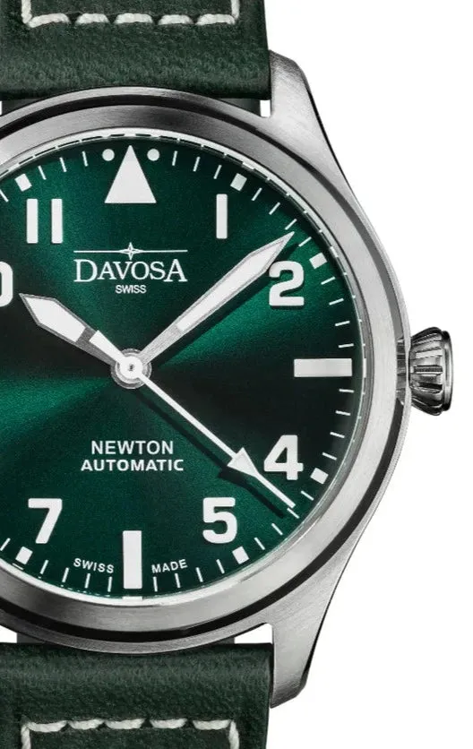 Newton Automatic 40mm Green Green Pilot Watch 16153075