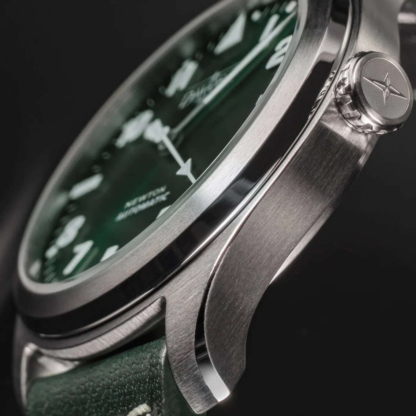 Newton Automatic 40mm Green Green Pilot Watch 16153075
