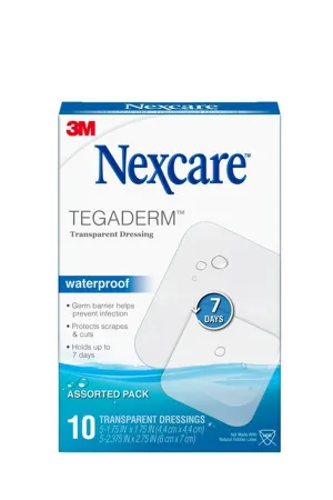 NEXCARE Tegaderm Waterproof Dressing Assorted 10
