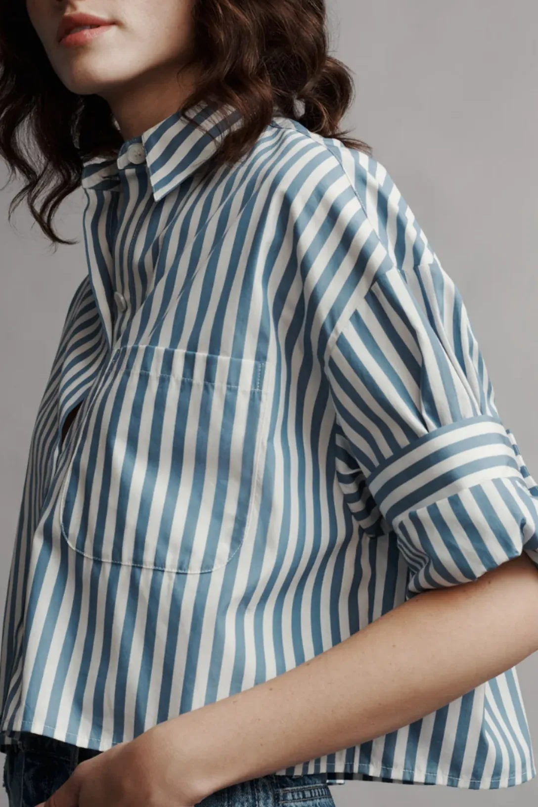 Next Ex Shirt | White / Vintage Denim