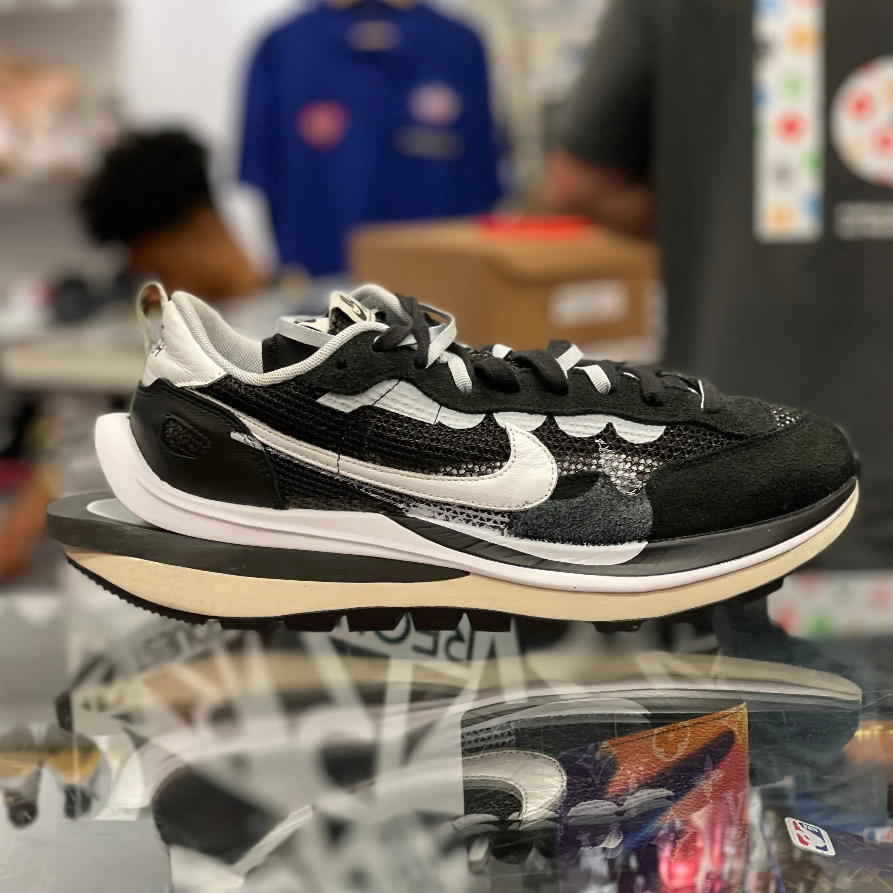 Nike Sacai Vaporwaffle Sport "Black White"