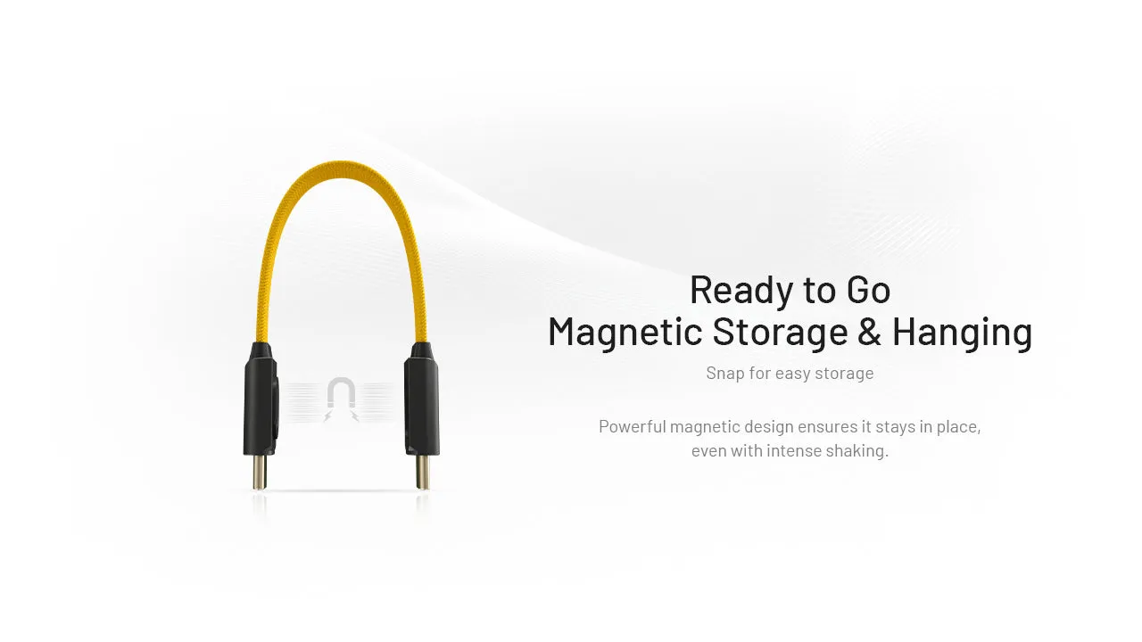 Nitecore NLink10 PD QC Fast Charging USB-C Cable with Gold-Plated Magnetic Connectors