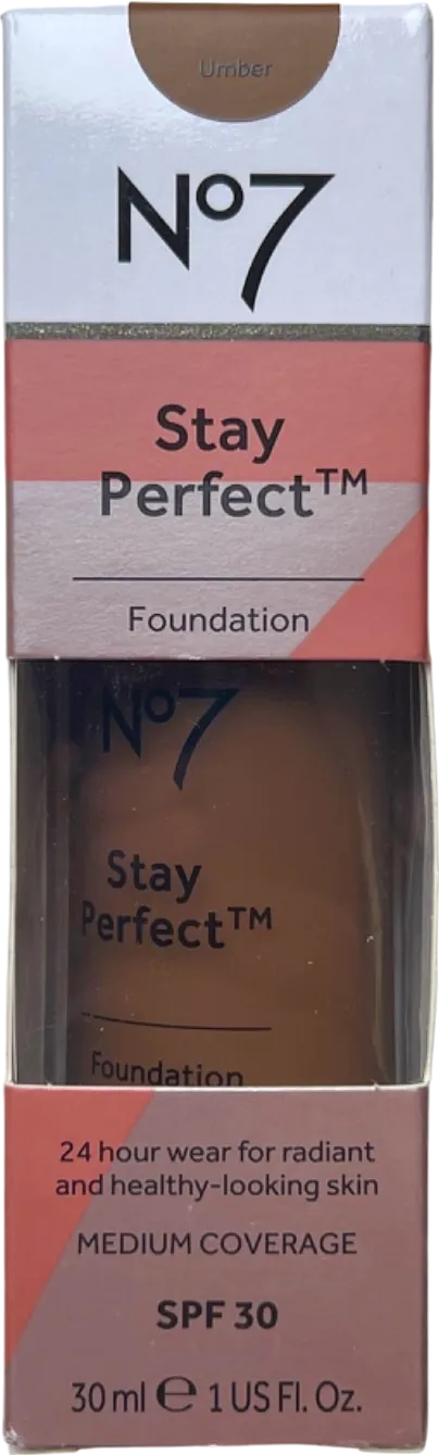 No7 Stay Perfect Foundation Umber 30ml