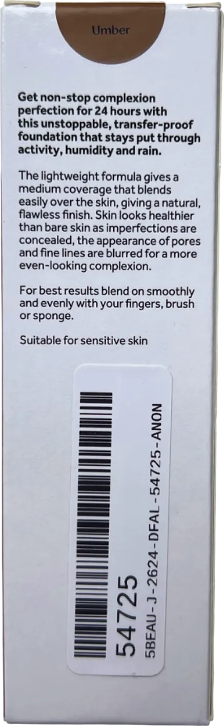 No7 Stay Perfect Foundation Umber 30ml