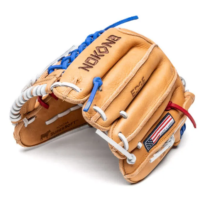 Nokona S1 Edge 11.25"± Supersoft Baseball Glove: S1-200POP