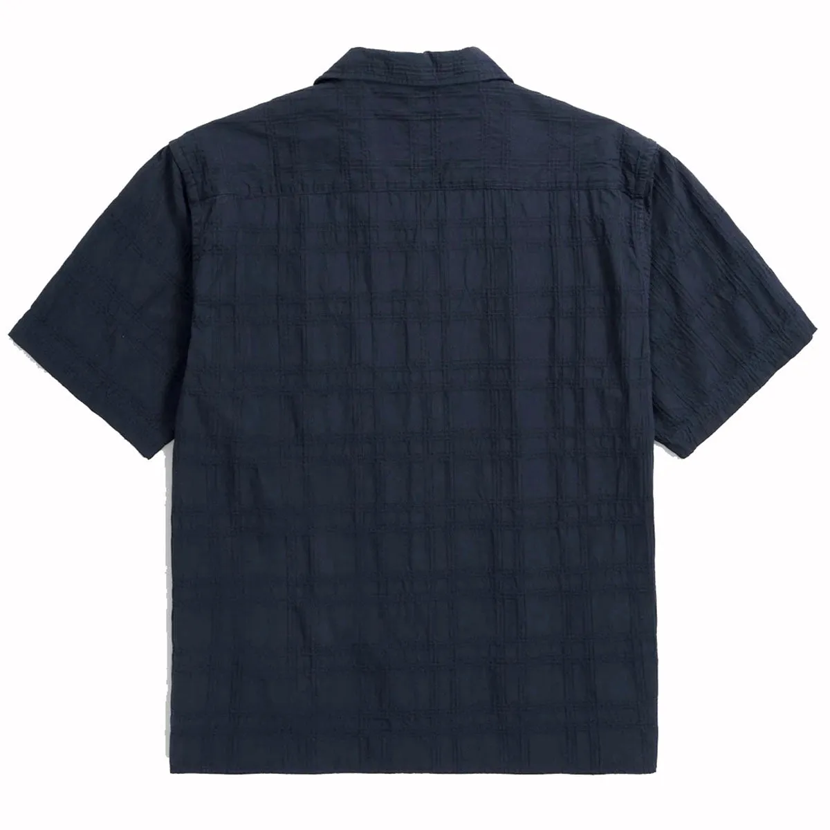 Norse Projects Carsten Relaxed Dobby Check Shirt Dark Navy