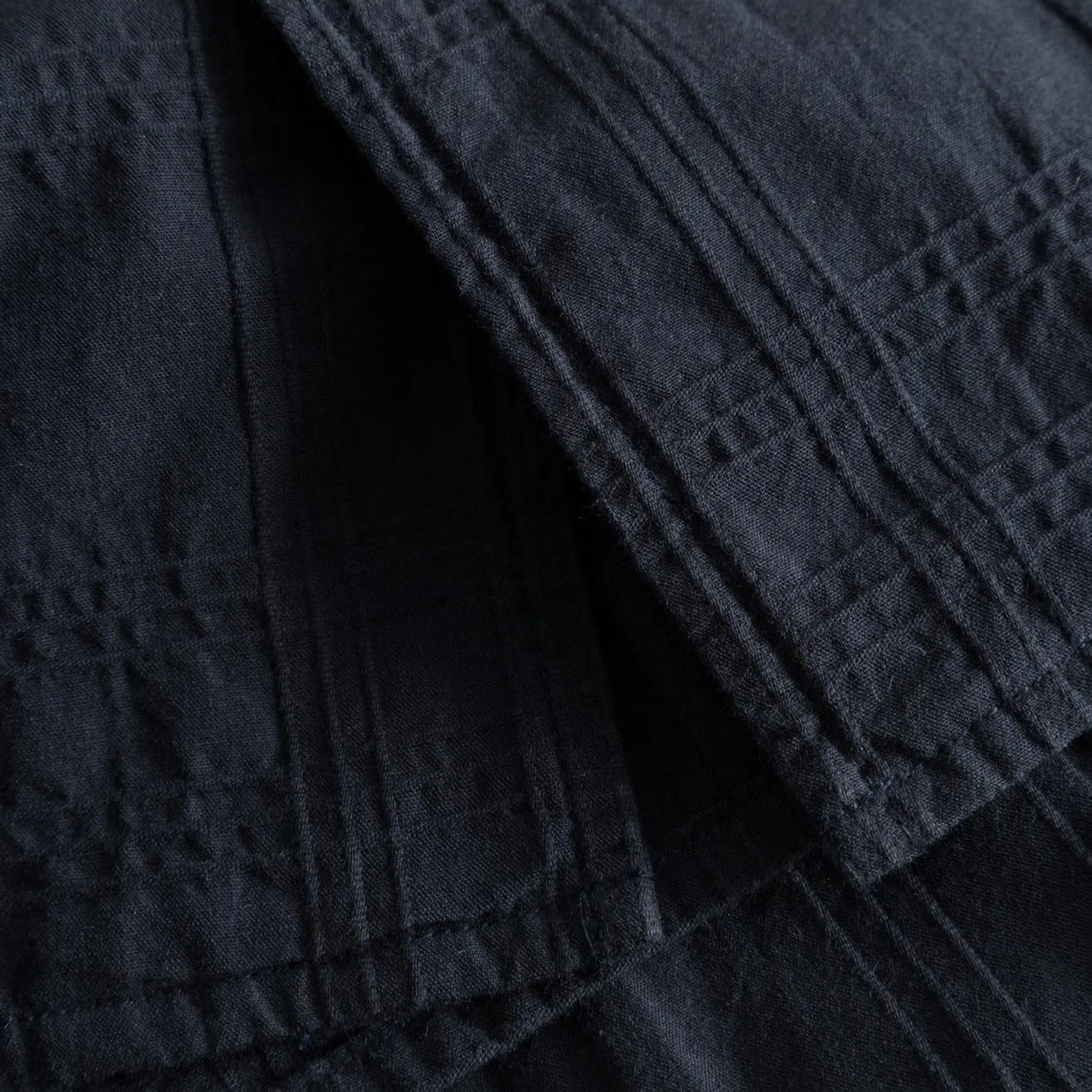 Norse Projects Carsten Relaxed Dobby Check Shirt Dark Navy