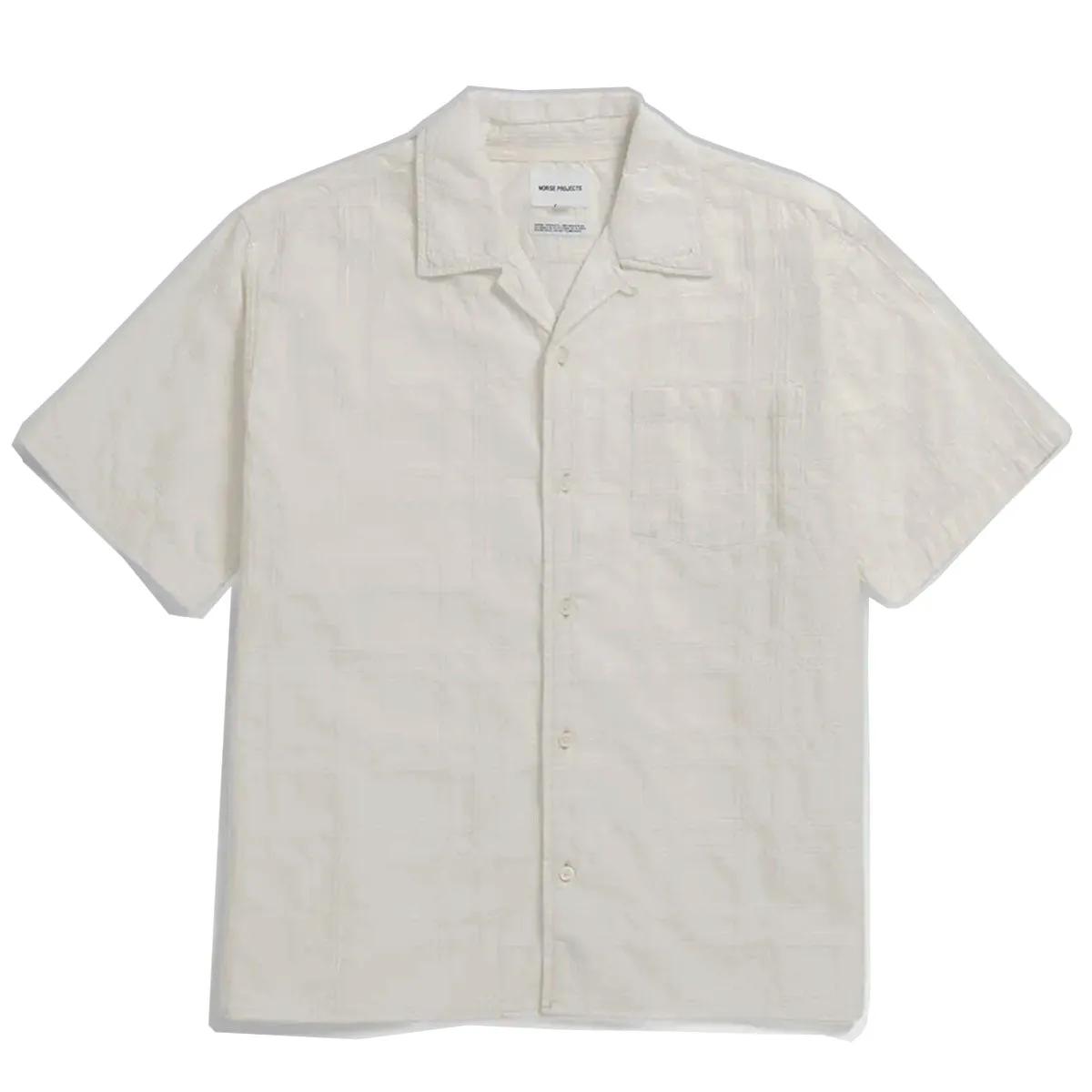 Norse Projects Carsten Relaxed Dobby Check Shirt Ecru