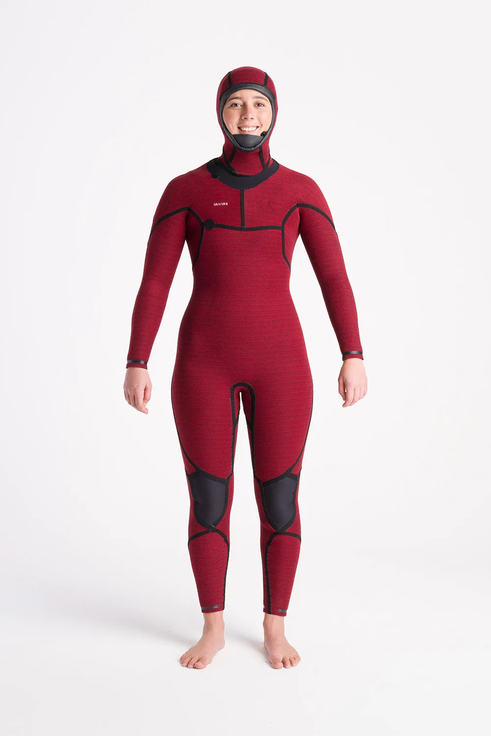 NUWAVE REWIRED 6:5 WOMENS CHEST ZIP HOODED STEAMER
