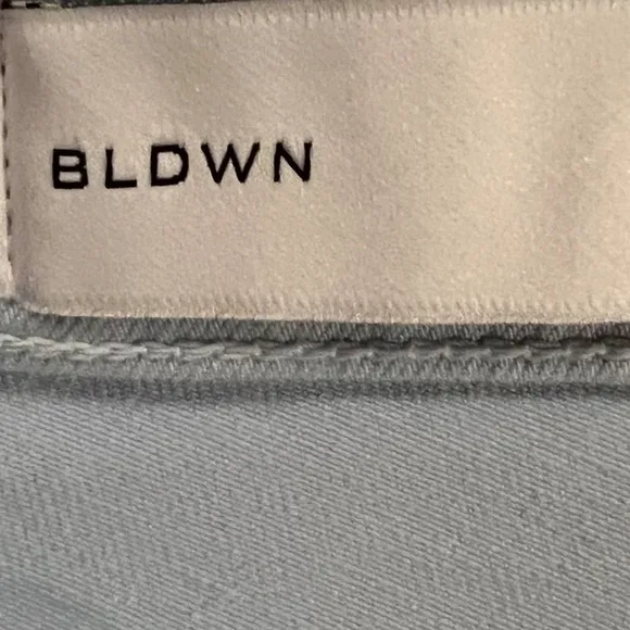 NWT BLDWN Vintage Straight Leg High Rise Jeans Pool/Light Blue SZ 29 USA