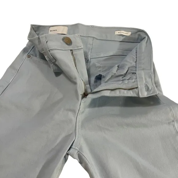 NWT BLDWN Vintage Straight Leg High Rise Jeans Pool/Light Blue SZ 29 USA
