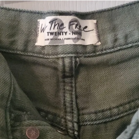 NWT Free People Loving Good Vibrations Shorts | Sage Green