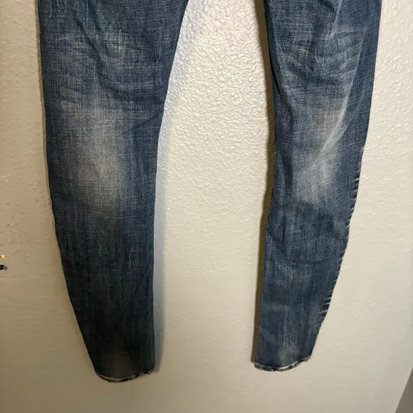 NWT One Teaspoon Scallywags Pure Bleu Distressed Skinny Jeans