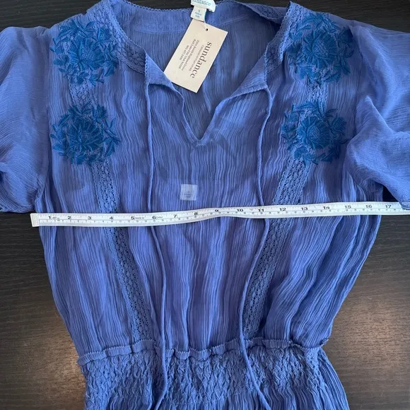 NWT Sundance Led By Dreams Dress Blue Women’s Size Small $178