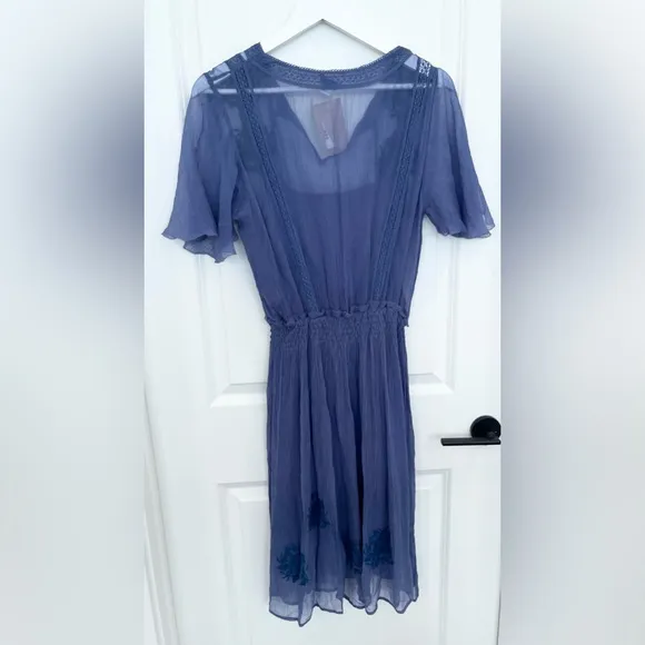 NWT Sundance Led By Dreams Dress Blue Women’s Size Small $178