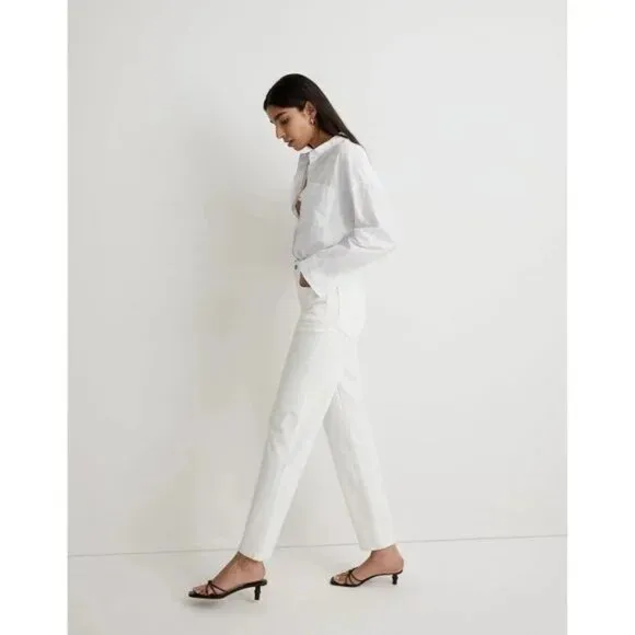 NWT Womens Size 27 27x28 Madewell Tile White The Perfect Vintage Jean NEW