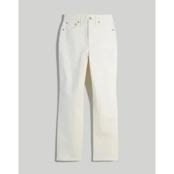 NWT Womens Size 27 27x28 Madewell Tile White The Perfect Vintage Jean NEW