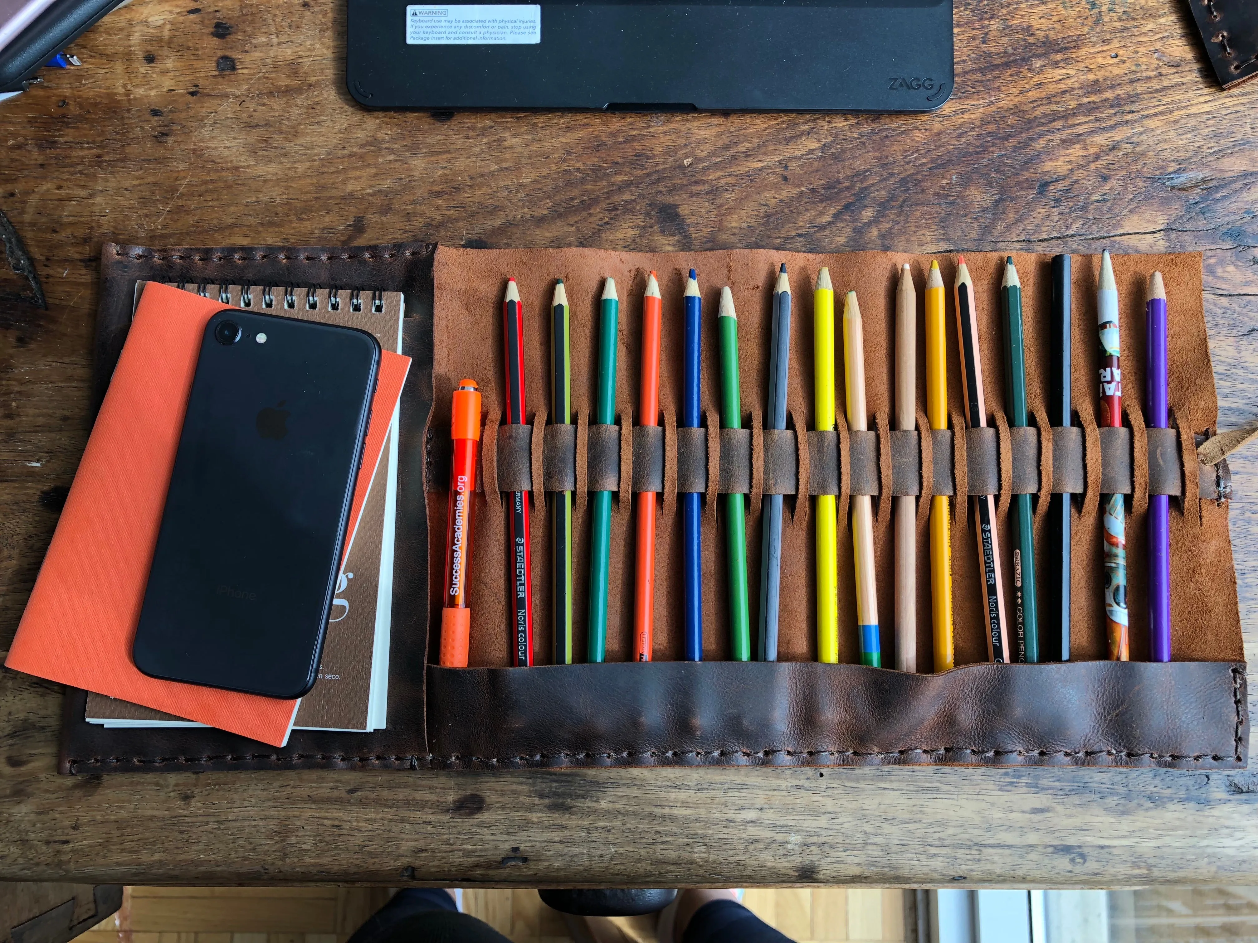 NY sketchbook, Refillable sketchpad cover, Hand-stitched leather sketch book, Custom made in NYC