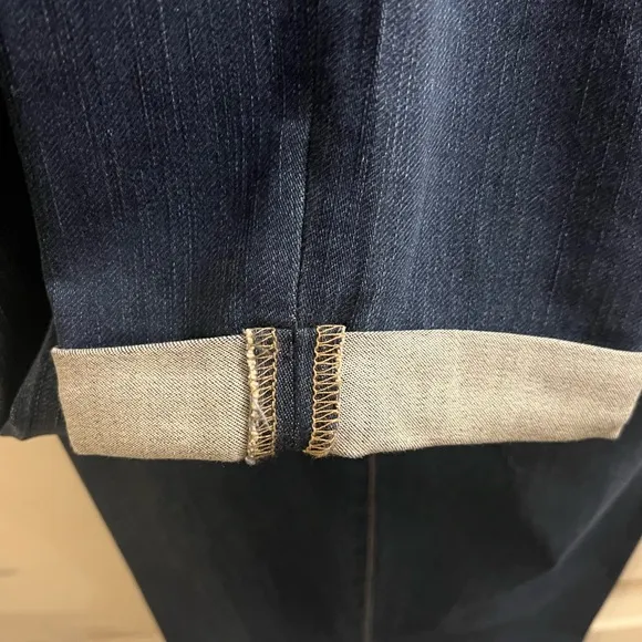NYDJ JEANS, Size 22W, Blue Annabelle Skinny Cuffed Boyfriend Jeans w/ Lift Tuck.