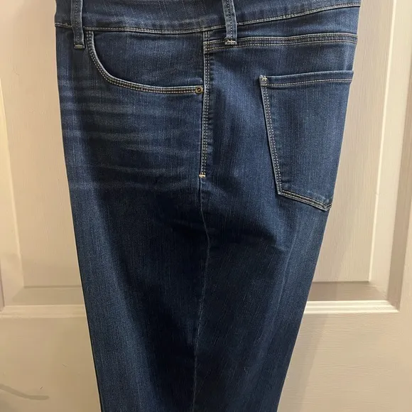 NYDJ JEANS, Size 22W, Blue Annabelle Skinny Cuffed Boyfriend Jeans w/ Lift Tuck.