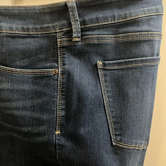 NYDJ JEANS, Size 22W, Blue Annabelle Skinny Cuffed Boyfriend Jeans w/ Lift Tuck.