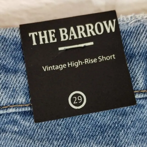 O BlankNYC The Barrow Cut Off Vintage High Rise Denim Shorts Fare Warning NWT 29
