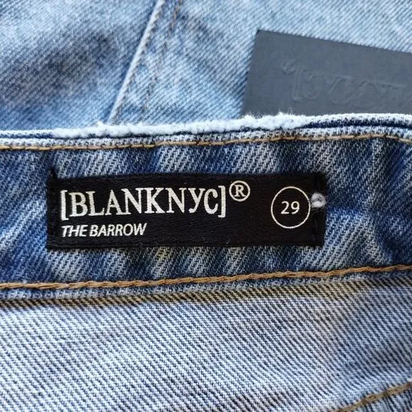 O BlankNYC The Barrow Cut Off Vintage High Rise Denim Shorts Fare Warning NWT 29