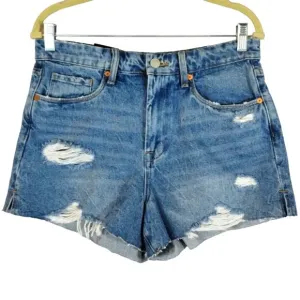 O BlankNYC The Barrow Cut Off Vintage High Rise Denim Shorts Fare Warning NWT 29