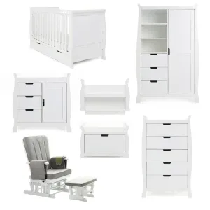 OBABY Stamford Classic 7 Piece Room Set - White