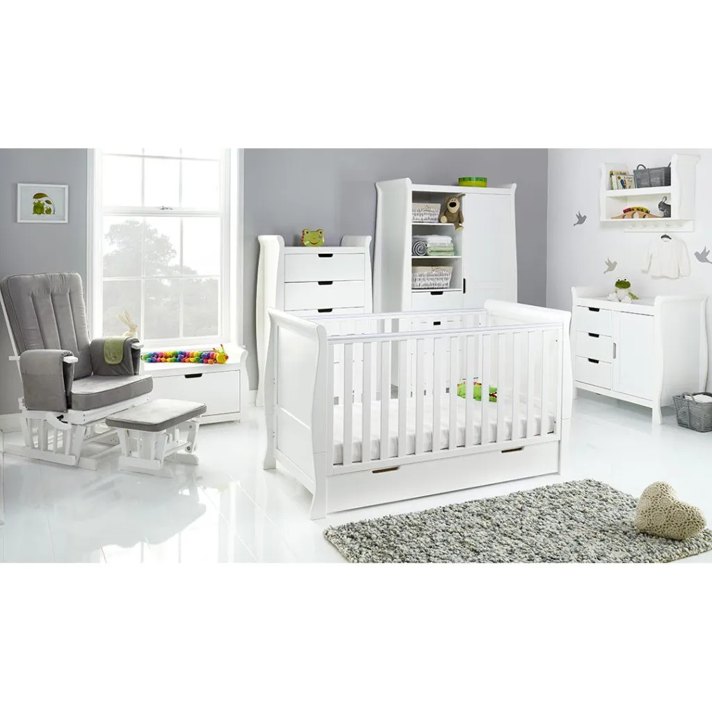 OBABY Stamford Classic 7 Piece Room Set - White