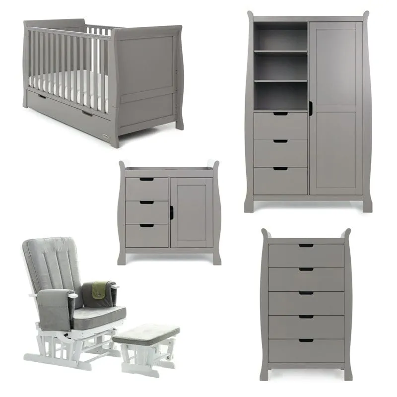Obaby Stamford Classic Sleigh 5 Piece Room Set - Direct Delivery