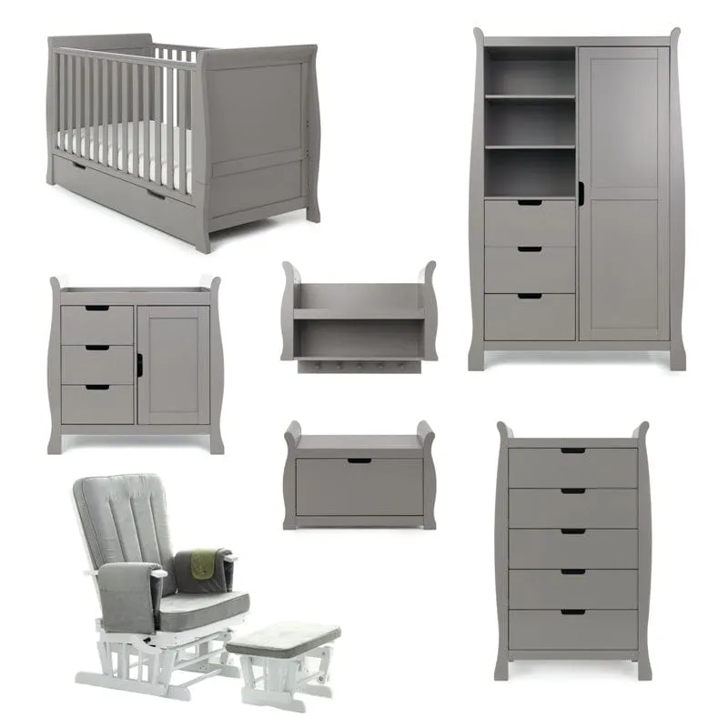 Obaby Stamford Classic Sleigh 7 Piece Room Set - Direct Delivery