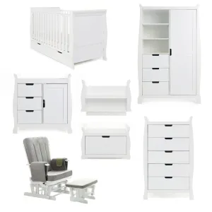 Obaby Stamford Classic Sleigh 7 Piece Room Set - Direct Delivery